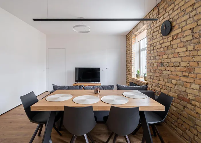 Dzīvoklis Apartment With Exposed Brick Interior - Stabu Street *