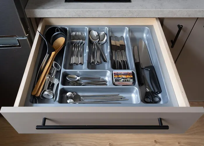 Apartment With Exposed Brick Interior - Stabu Street Apartment Riga